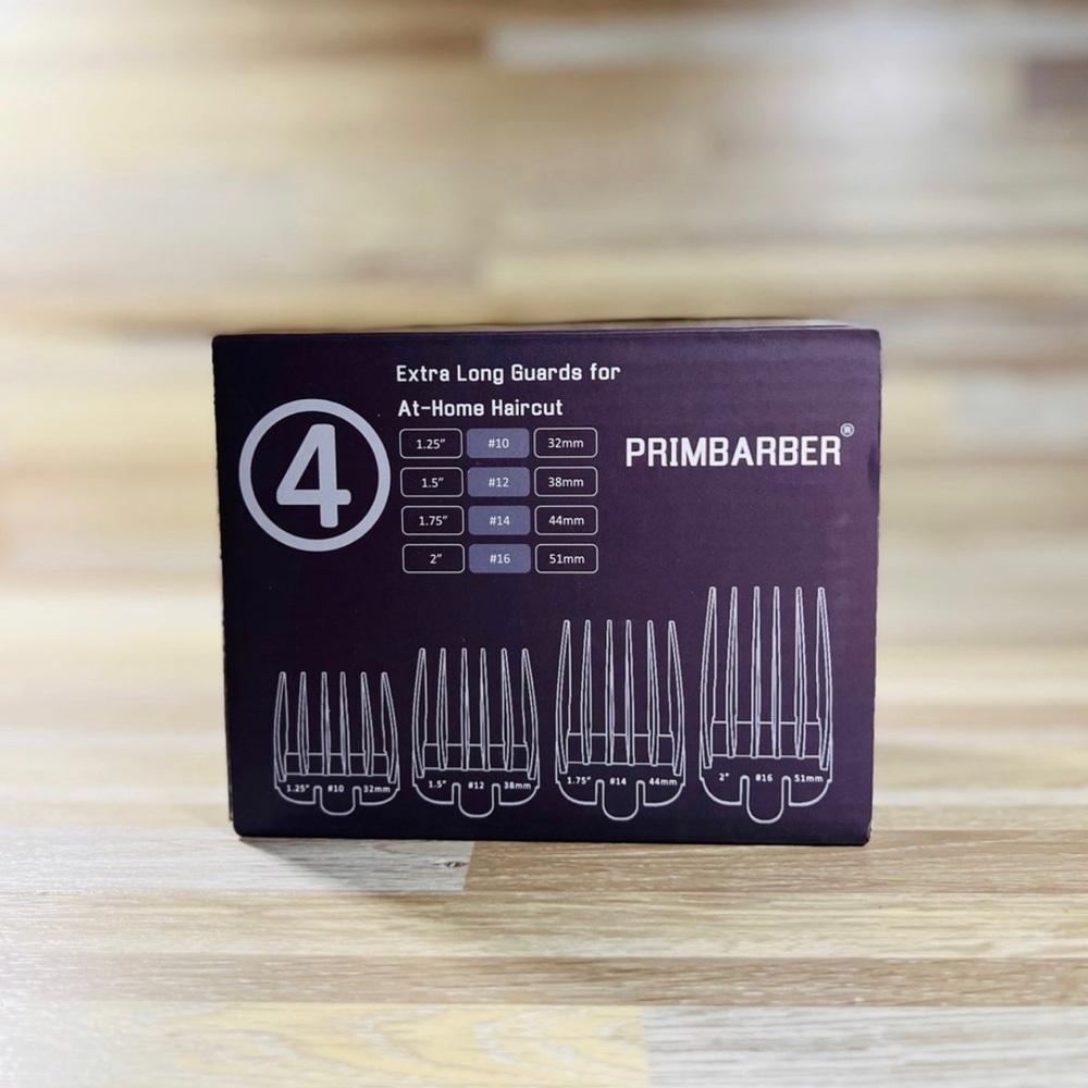 PRIMBARBER Extra Long Clipper Guards, 4 Set Premium Hair Clipper